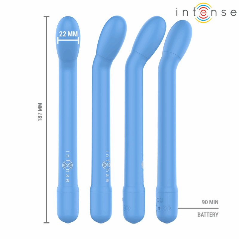 INTENSE - STIMOLATORE PUNTO G BLU - immagine 5