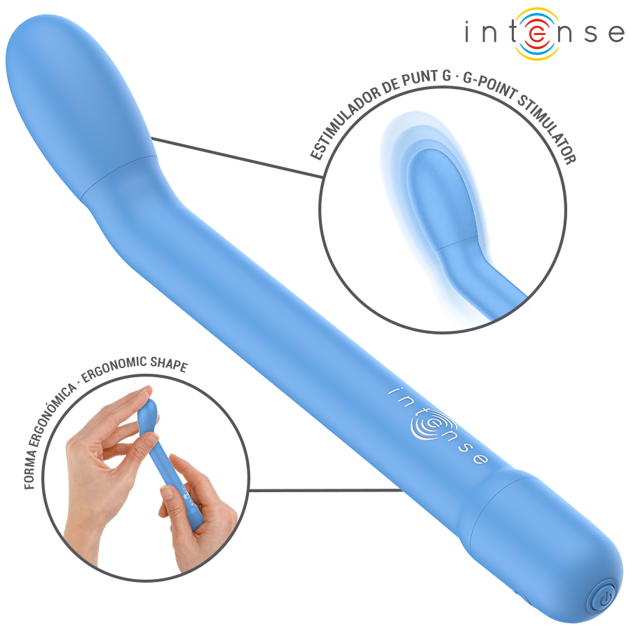 INTENSE – STIMOLATORE PUNTO G BLU