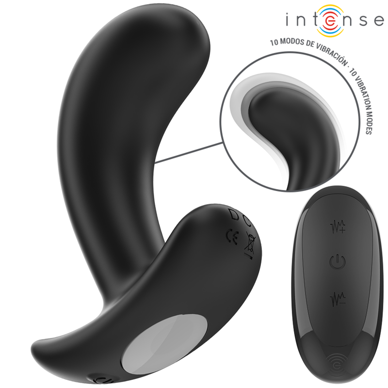 INTENSE – CHANDLER ANAL PLUG 10 VIBRAZIONI NERO TELECOMANDO