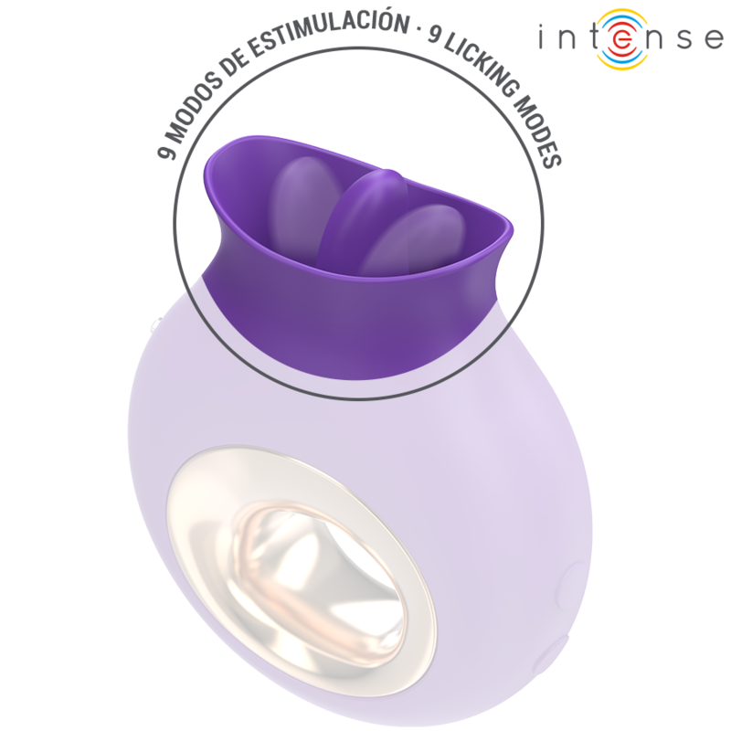 INTENSE - STIMOLATORE CLITORIDEO TULI 9 VIBRAZIONI E 9 OSCILLAZIONI VIOLA - immagine 5