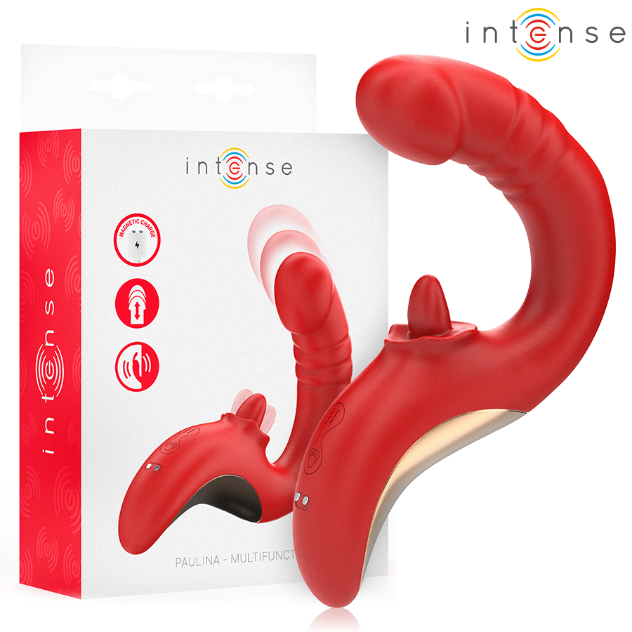INTENSE – PAULINA VIBRATORE E STIMOLATORE A FORMA DI U ROSSO