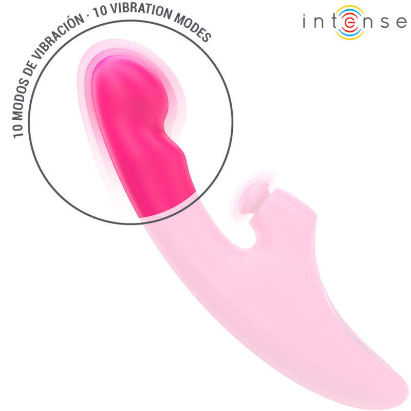 INTENSE - VIBRATORE EMI 13,5 CM MULTIFUNZIONE 3 IN 1 10 VIBRAZIONI ROSA - immagine 5