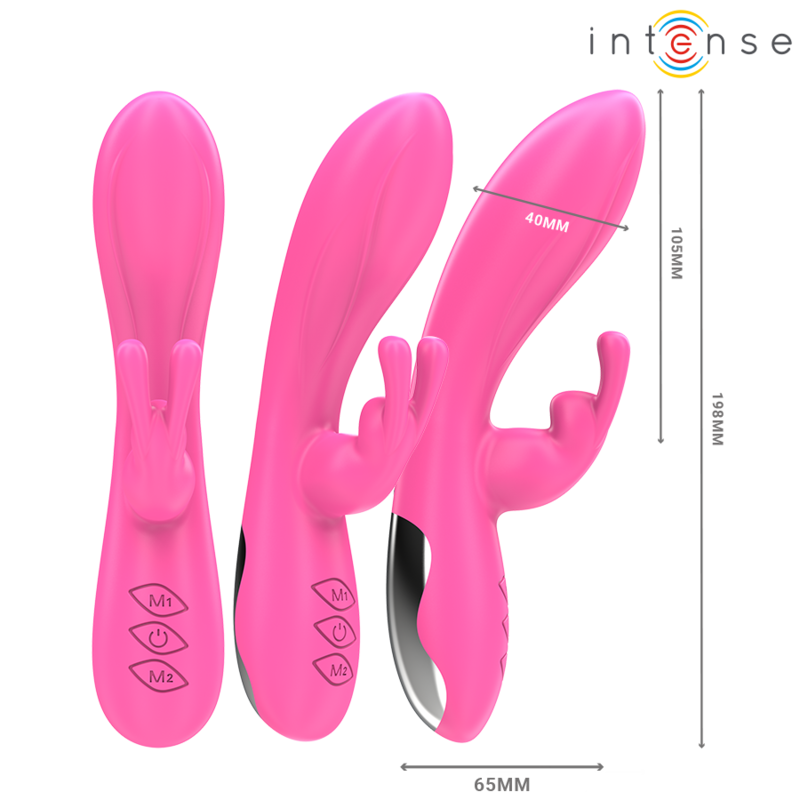 INTENSE - VIBRATORE RANDALL RABBIT 10 VIBRAZIONI ROSA - immagine 3