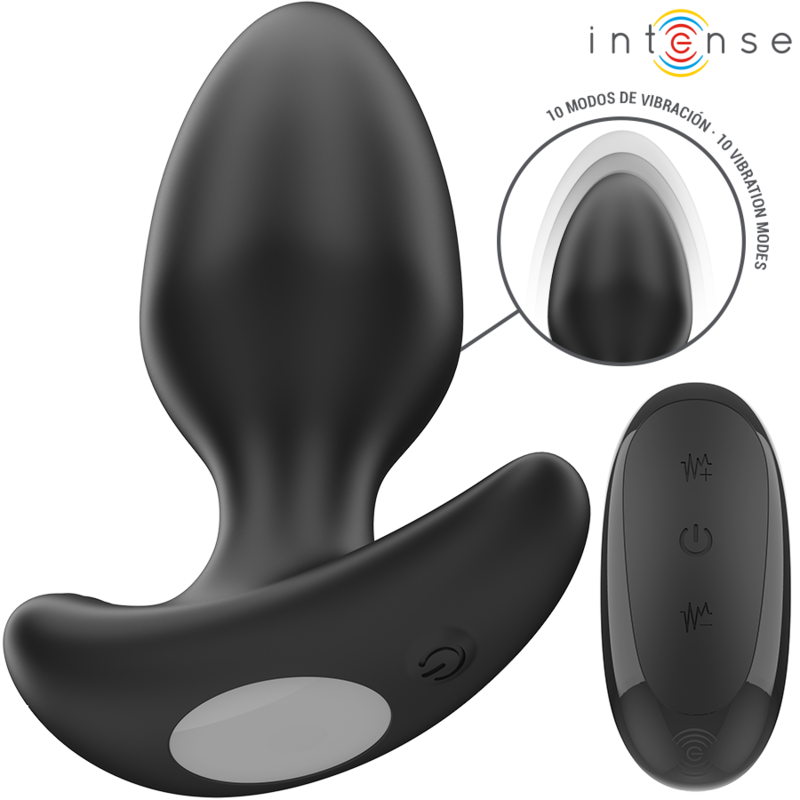 INTENSE – JOEY ANAL PLUG 10 VIBRAZIONI NERO TELECOMANDO