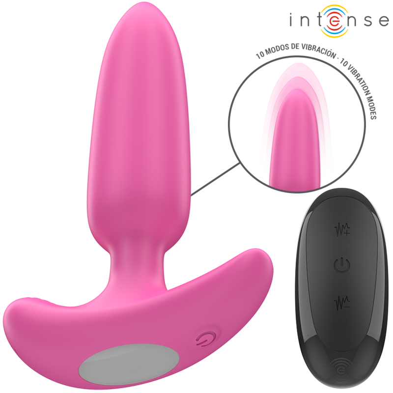 INTENSE – ROSS ANAL PLUG 10 VIBRAZIONI ROSA TELECOMANDO