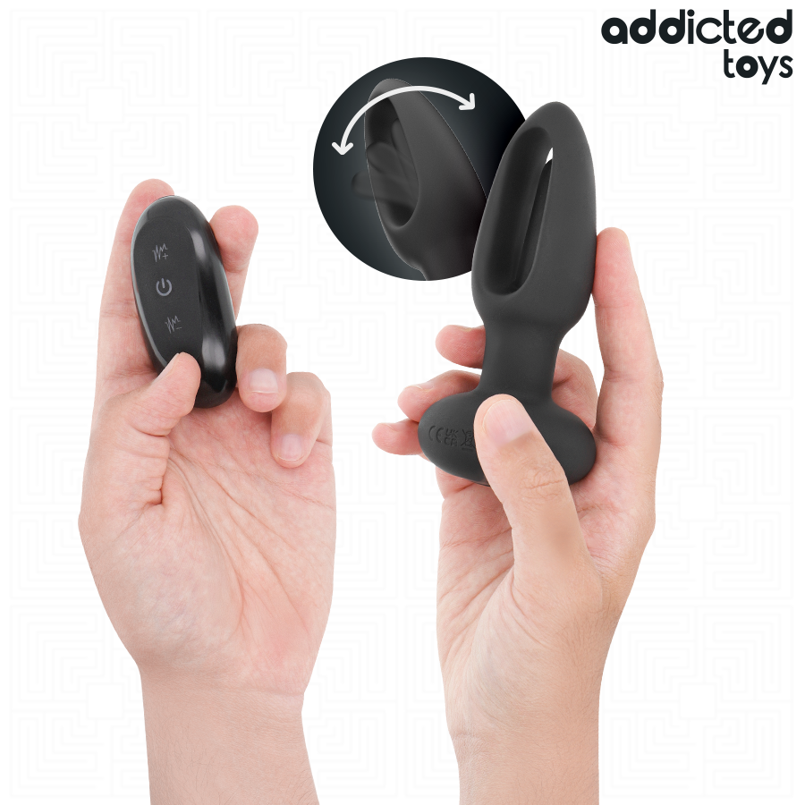 ADDICTED TOYS - PLUG ANAL CON LENGUA VIBRADORA Y CONTROL REMOTO - immagine 3