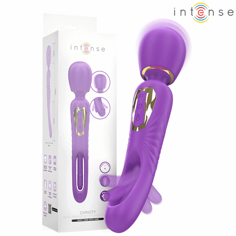 INTENSE – BACCHETTA VIBRANTE CHRISTY CON LINGUA MOBILE