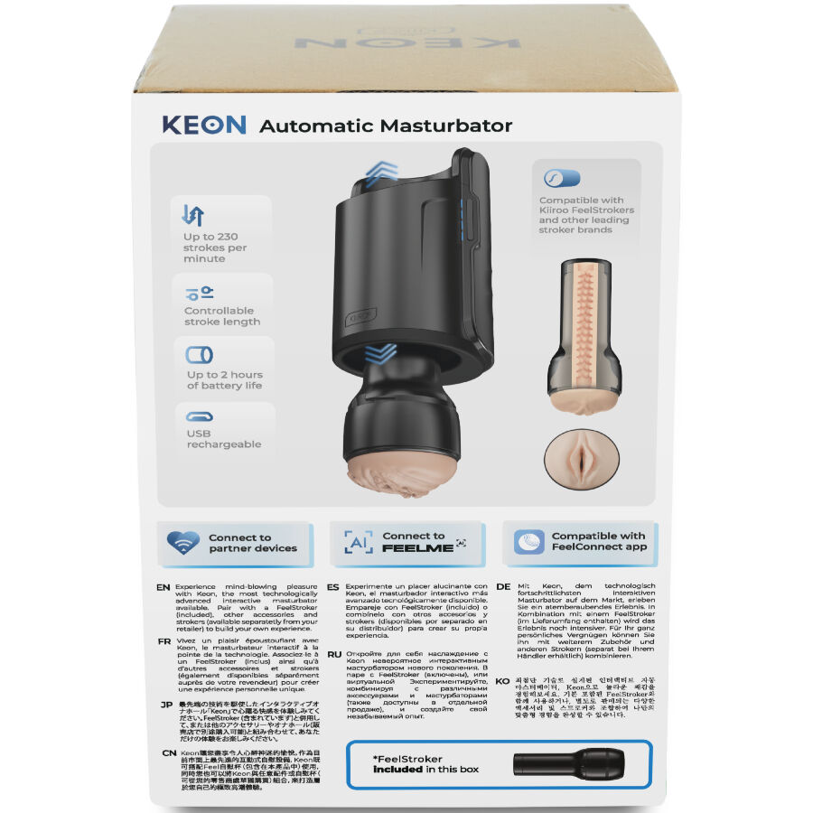 KIIROO – KEON WIFI COMBO MASTURBATORE AUTOMATICO + FEEL STROKER