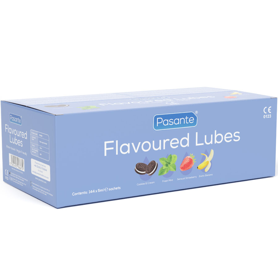 PASANTE – LUBRIFICANTI AROMATIZZATI SCATOLA 144 UNITÀ 5 ML
