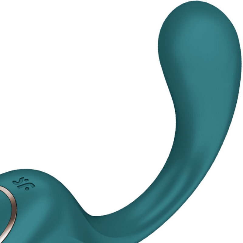 SATISFYER - G PER FODDES 2 VIBRATORE CONIGLIO VERDE BOTTIGLIA - immagine 3