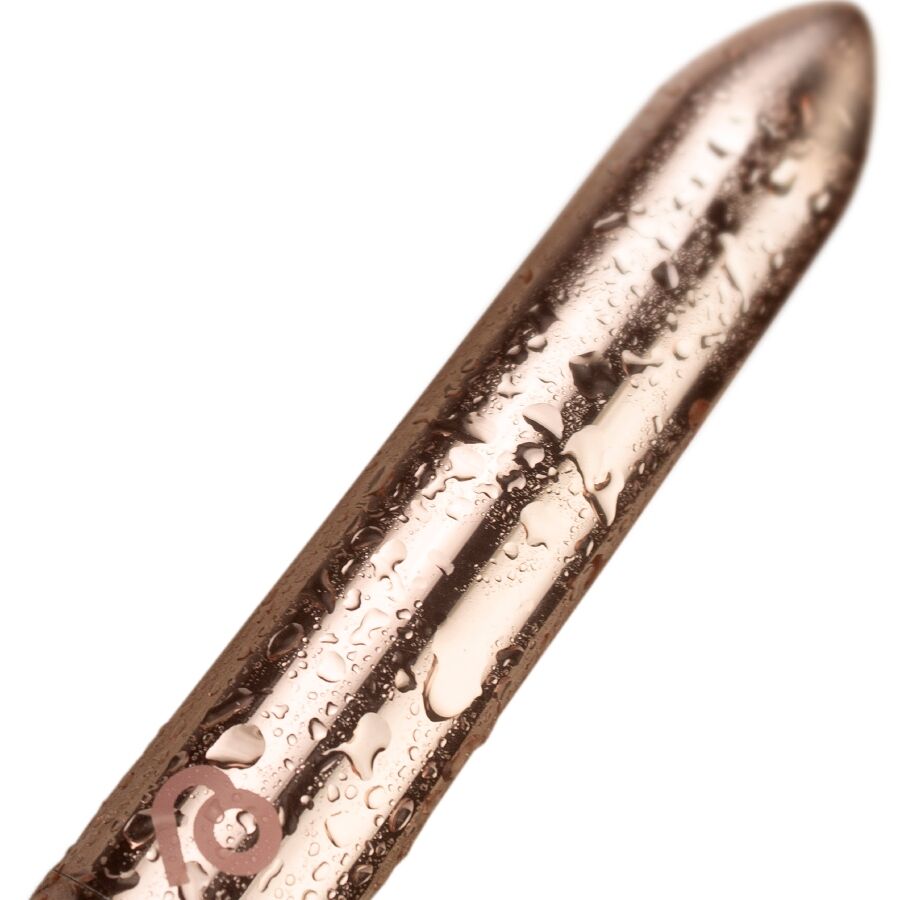 ROCKS-OFF – PROIETTILE VIBRANTE RICARICABILE ROSA DORATA