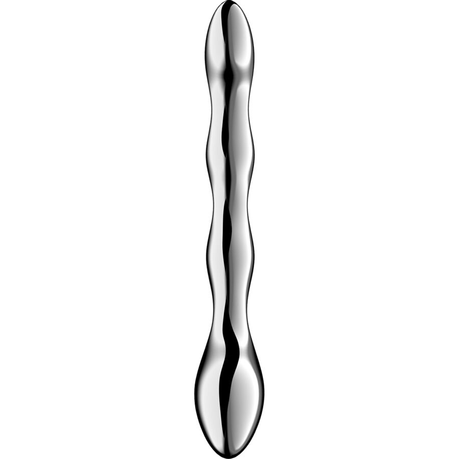 SATISFYER – DILDO A DOPPIA ESTREMITÀ IN ACCIAIO INOX COSMIC CREST 2