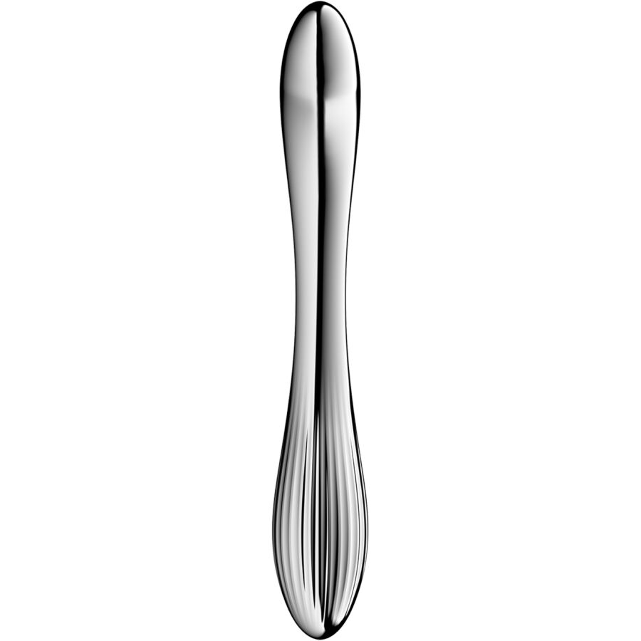 SATISFYER – DILDO A DOPPIA ESTREMITÀ IN ACCIAIO INOX PURE GRAVITY 1
