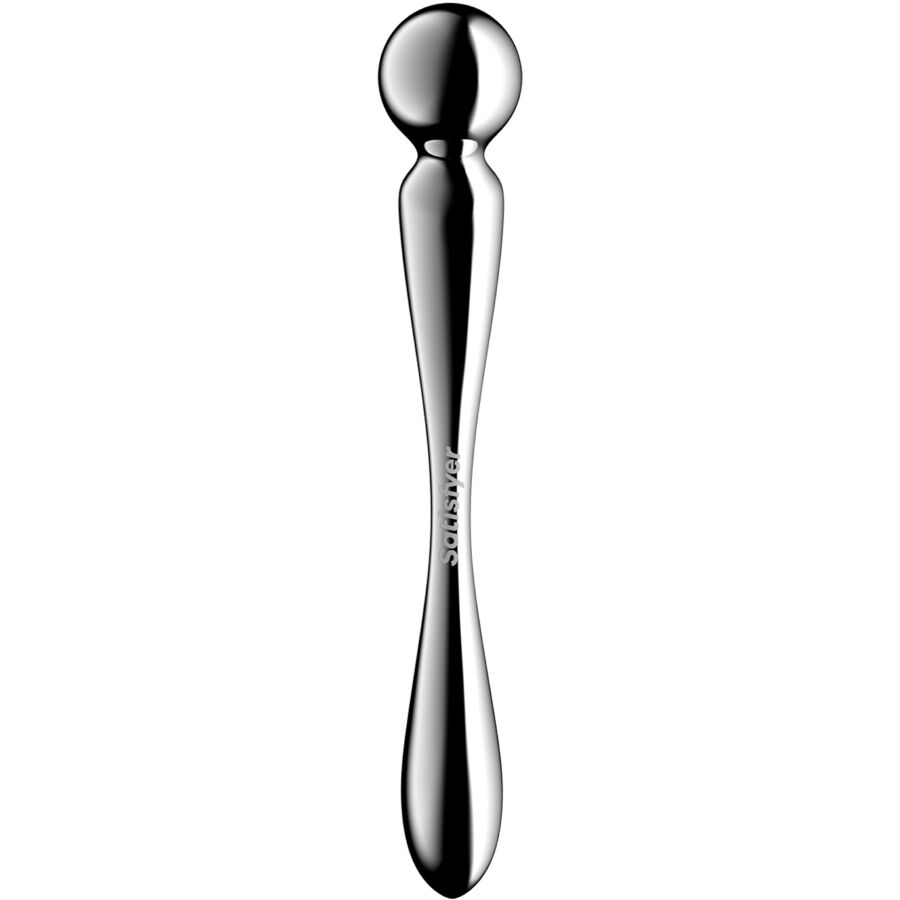 SATISFYER - DILDO A DOPPIA ESTREMITÀ IN ACCIAIO INOX STAR FORCE 2 - immagine 4
