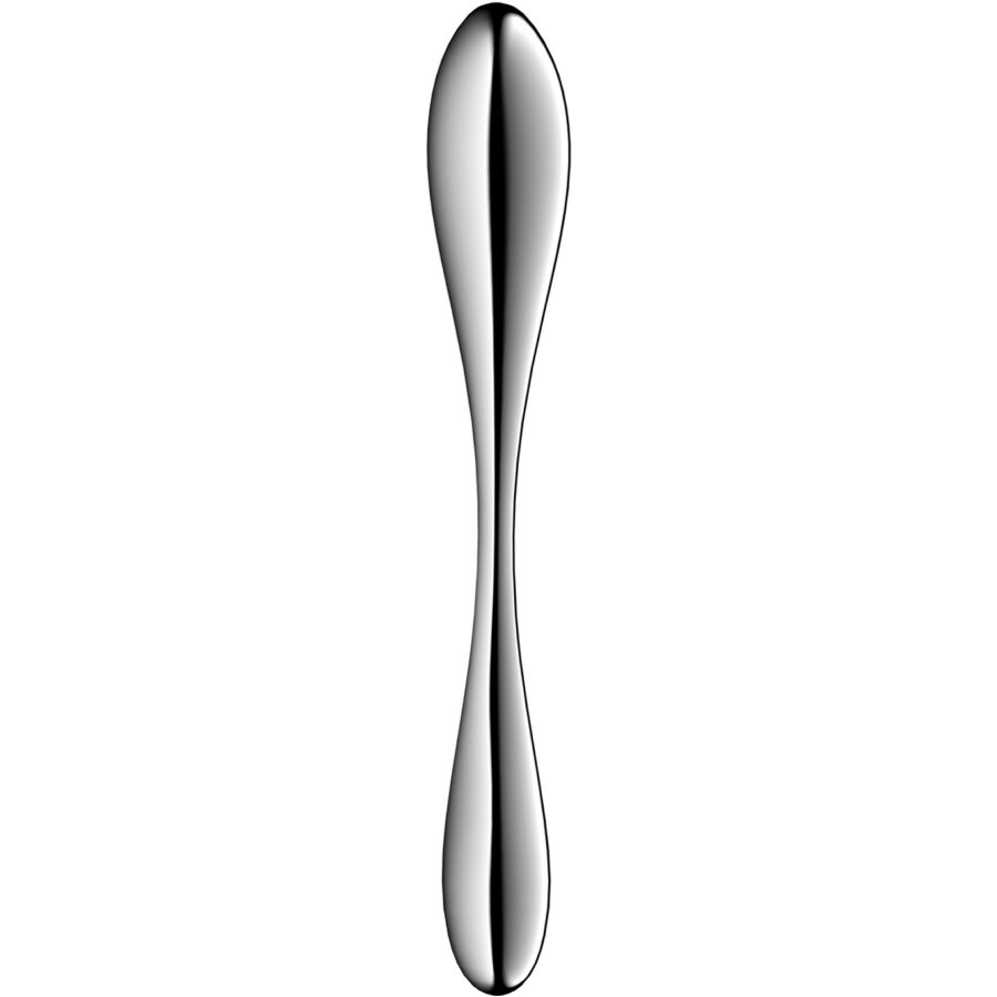 SATISFYER – DILDO A DOPPIA ESTREMITÀ IN ACCIAIO INOX STAR FORCE 3
