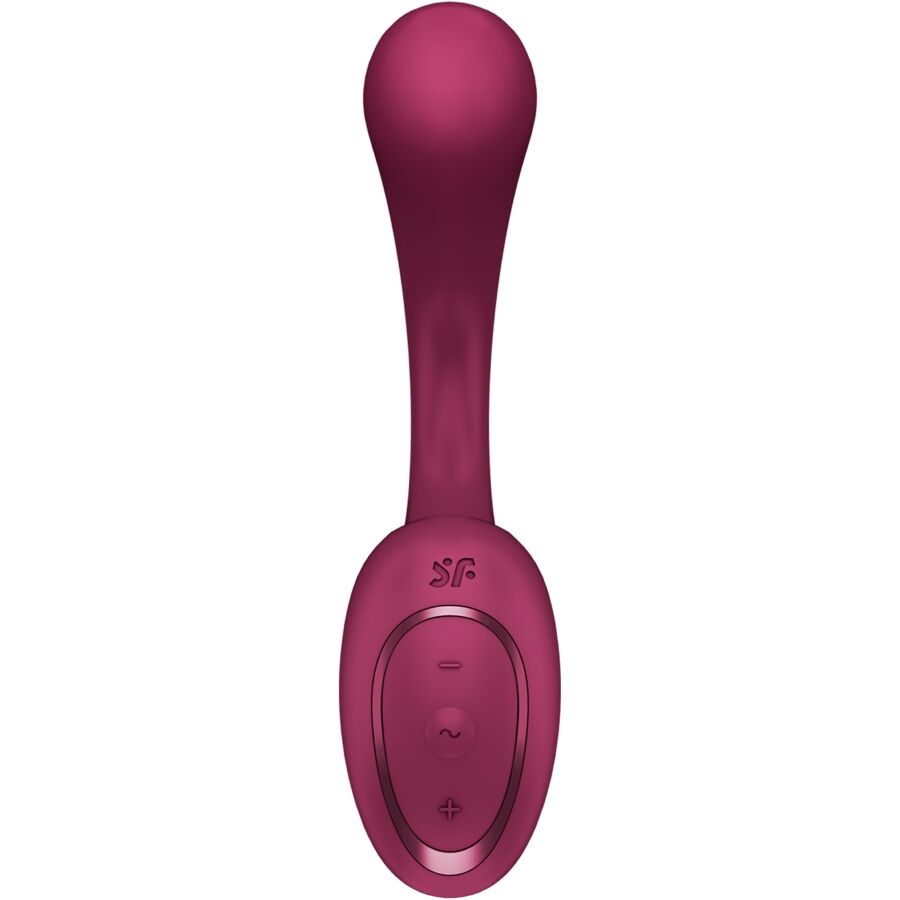 SATISFYER – G PER DEA 2 VIBRATORE CONIGLIO BOTTIGLIA BORDEAUX