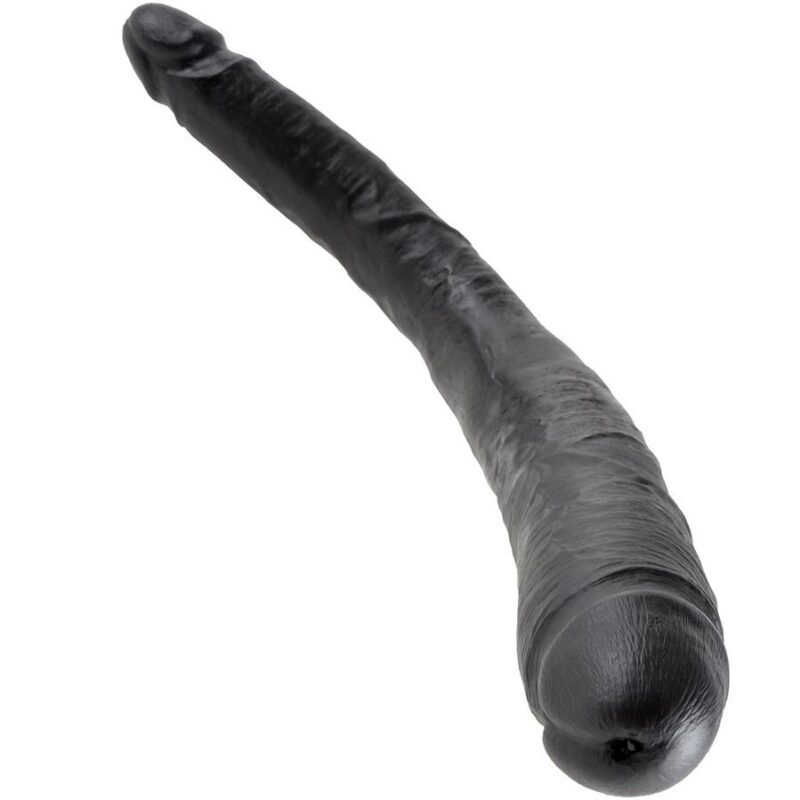 Dildo realistico doppio nero da 40,6 cm ‘16” Tapered Double Dildo’ serie KING COCK di PIPEDREAM