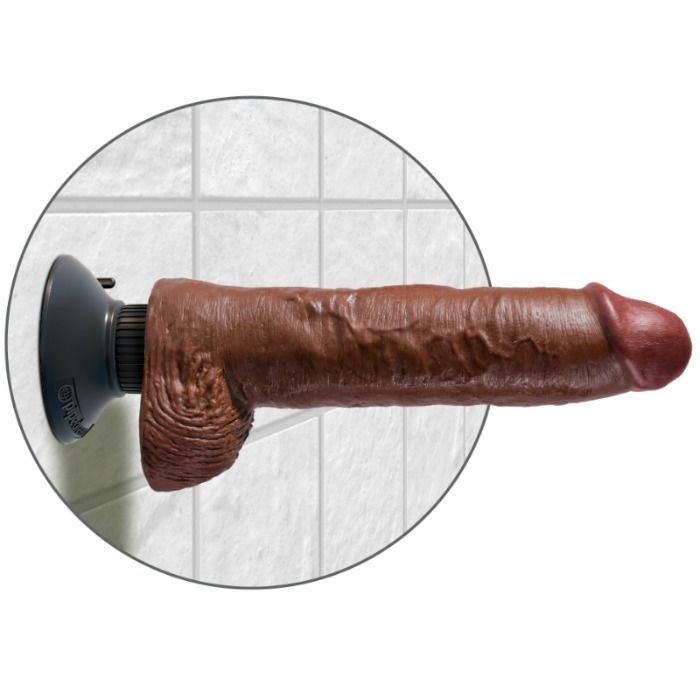 Vibratore realistico flessibile con ventosa da 25,5 cm KING COCK PIPEDREAM