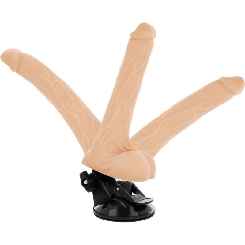 Vibratore realistico con testicoli e telecomando 18,5 cm Ø 4 cm BASECOCK - immagine 3