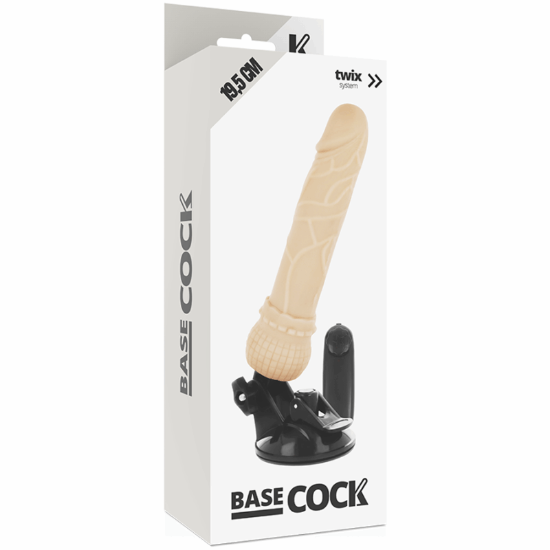 Vibratore realistico con telecomando 19,5 cm Ø 4 cm BASECOCK - immagine 5