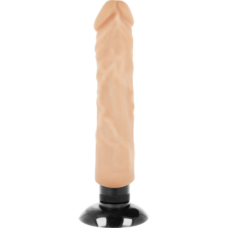 Vibratore realistico color carne 20 cm Ø 4 cm BASECOCK - immagine 5