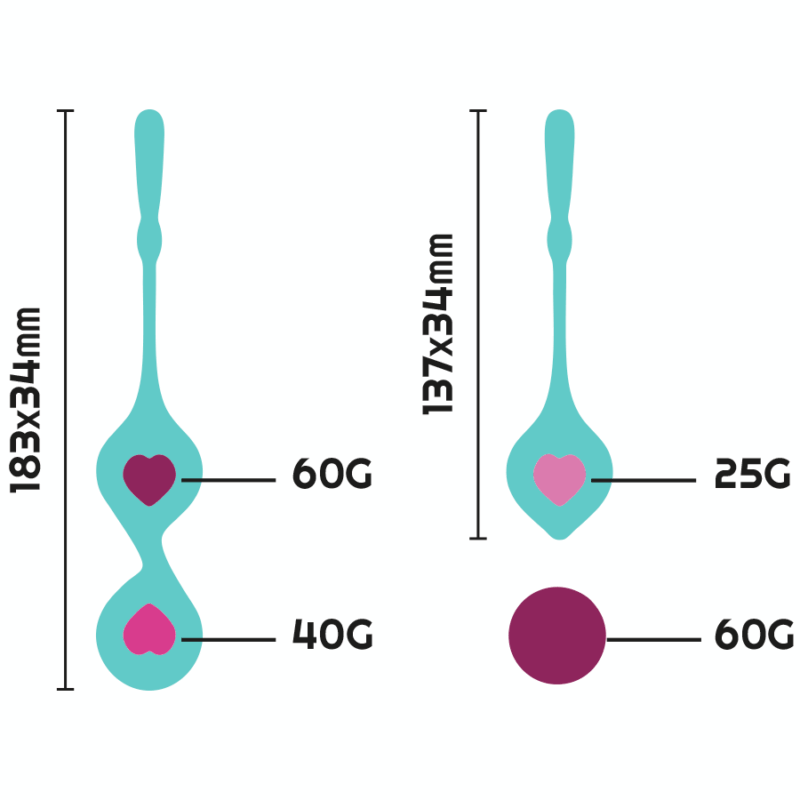 Set di palline in silicone per l'allenamento pelvico DEVA RITHUAL - immagine 4