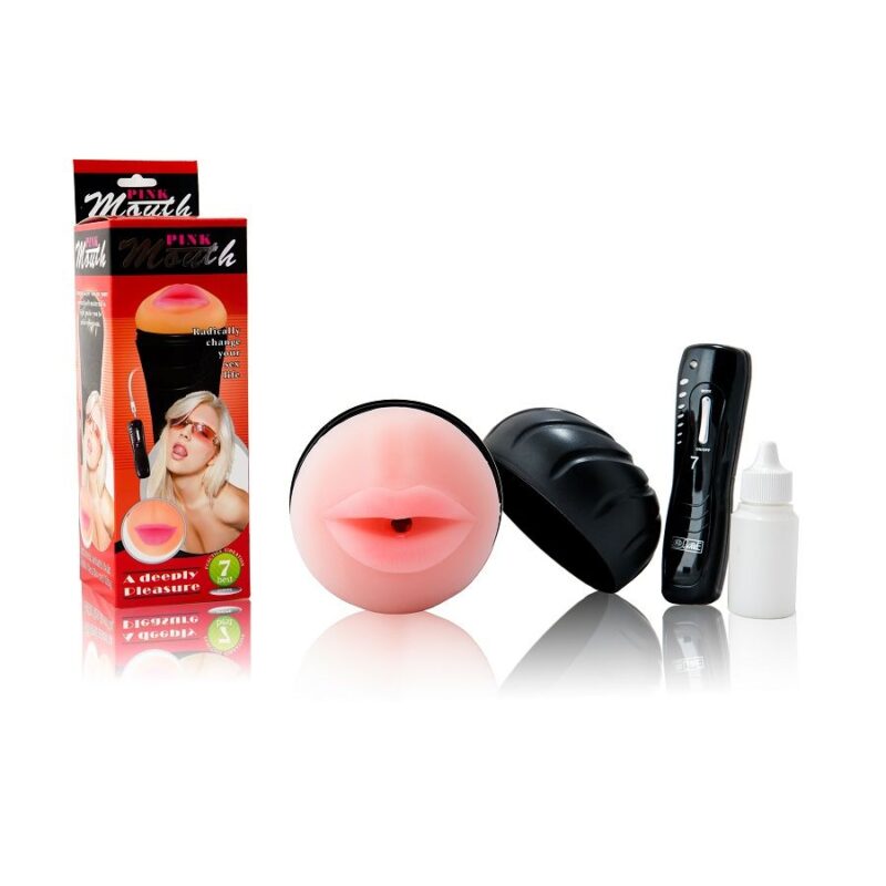 Masturbatore orale con bocca vibrante PINK MOUTH BAILE